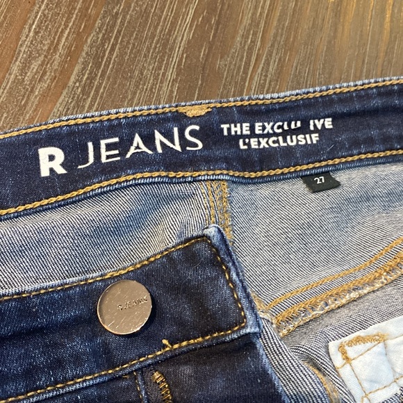R jeans in lovely dark denim with some fading and piping down the sides. - Picture 5 of 9
